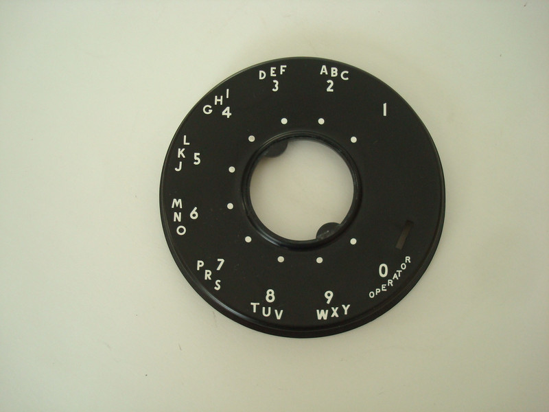 Western Electric 500 series  dial face plate  Black