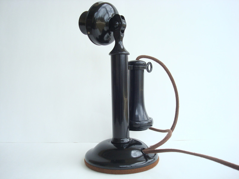 Western Electric candlestick telephone 40AL   Original Working  phone 