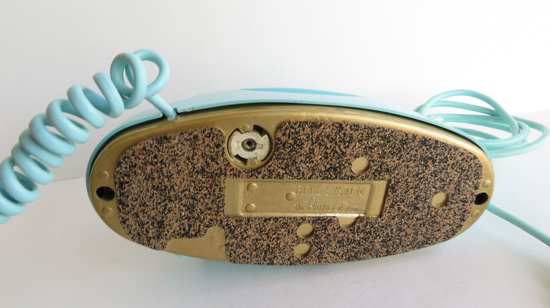 Aqua blue Princess Western Electric telephone 