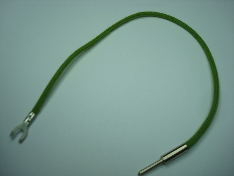 20B transmitter cord  Green spade pin 