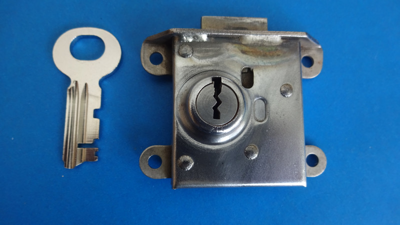 3 slot payphone upper housing lock and key 21B  Northern Electric Western Electric, AE