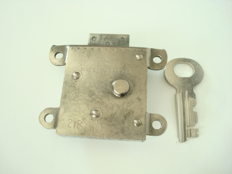3 slot payphone upper housing lock and key 21B  Northern Electric Western Electric , AE