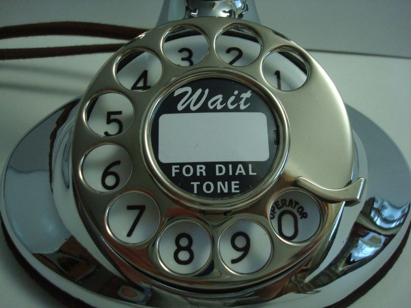 202 Chrome telephone   Beautiful working antique 