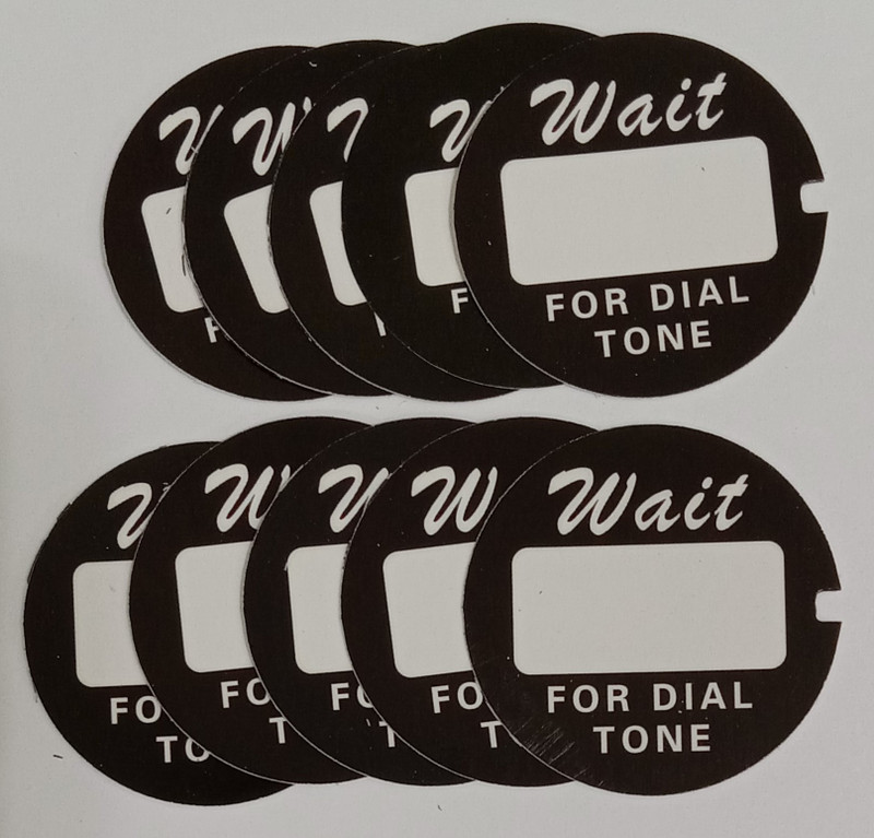 Western Electric/Northern Electric  Dial cards Script  Lot of 25