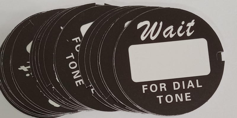Western Electric / Northern Electric  Dial Number Card  Script  Lot of 10
