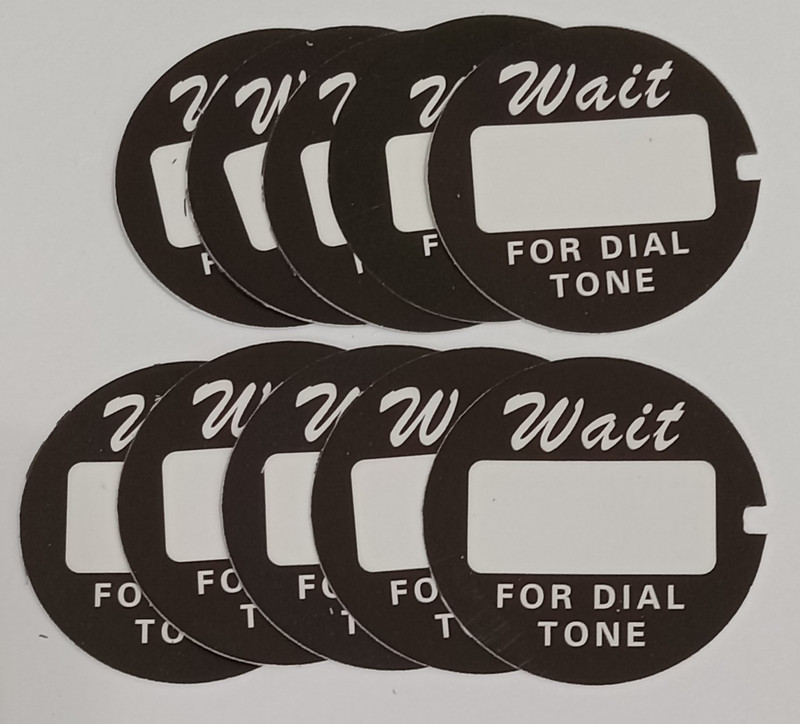Western Electric / Northern Electric  Dial Number Card  Script  Lot of 10