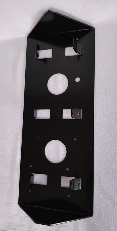 Wooden phone booth 3 slot pay phone corner mounting bracket Steel 167A