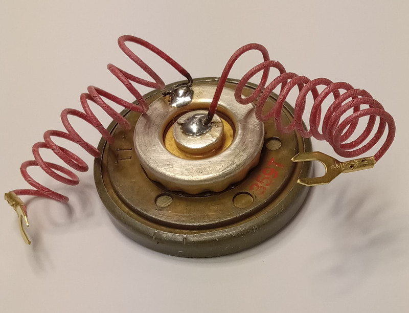 Candlestick telephone and wood wall phone transmitter element