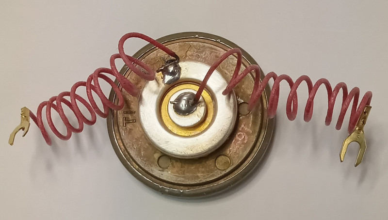 Candlestick telephone and wood wall phone transmitter element