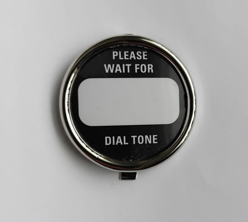 Western Electric telephone dial center set CHROME