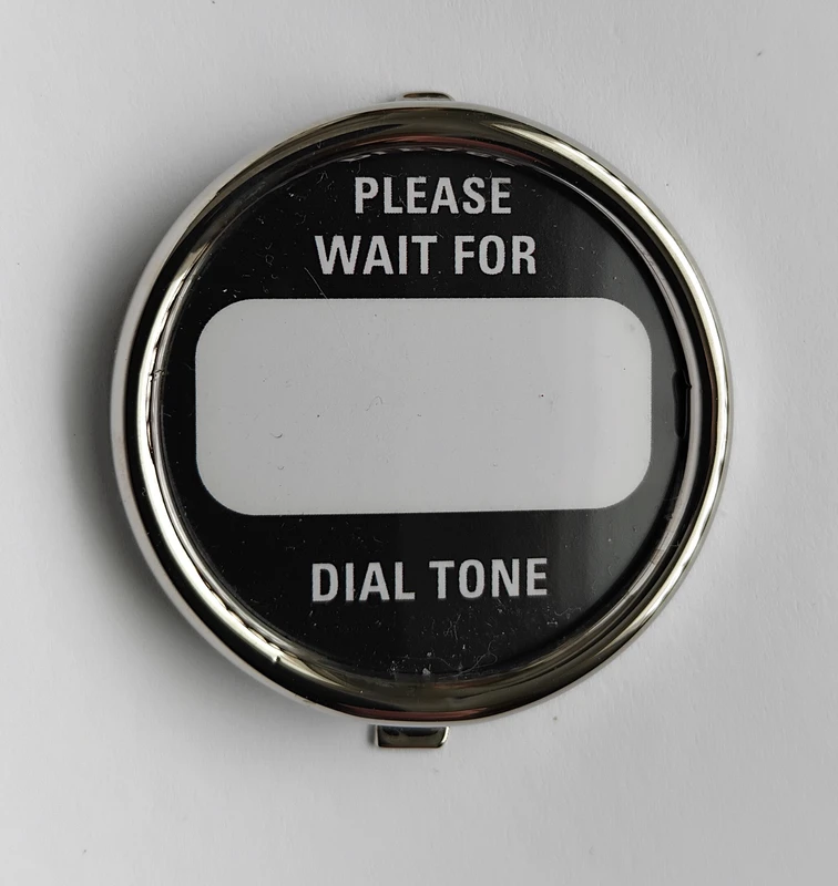 Western Electric telephone dial center set CHROME