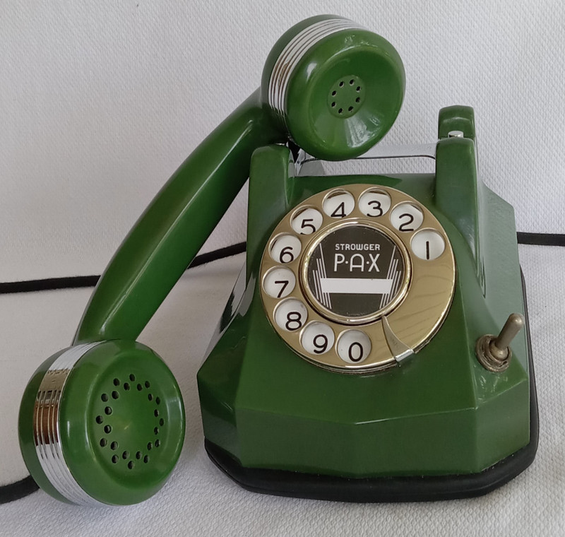 Automatic  Electric Jade Green AE40 phone with chrome Trim