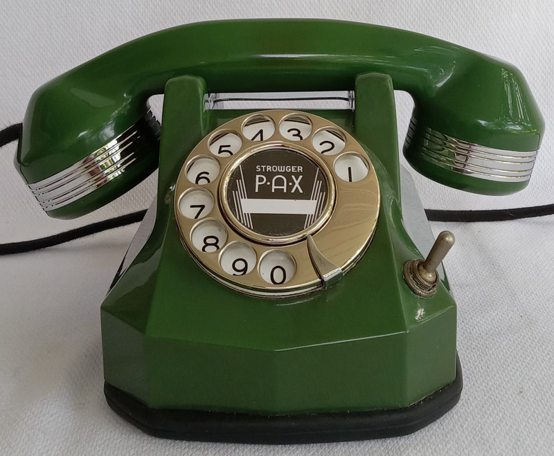 Automatic  Electric Jade Green AE40 phone with chrome Trim