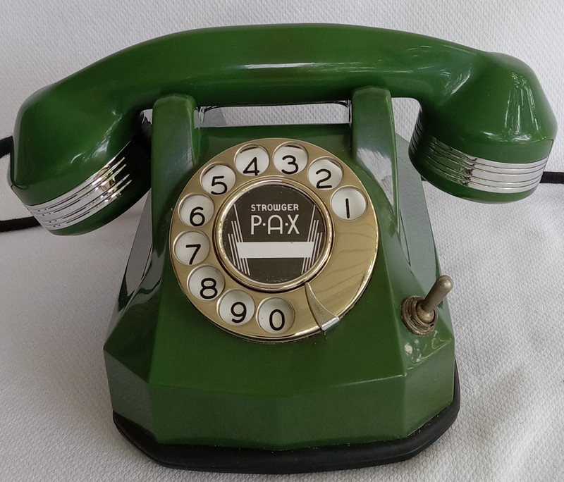 Automatic  Electric Jade Green AE40 phone with chrome Trim