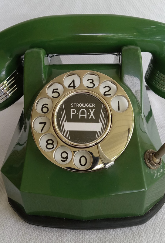Automatic  Electric Jade Green AE40 phone with chrome Trim