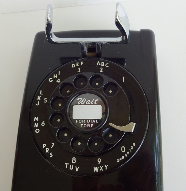 Western Electric 554 wall telephone 1950s Black 