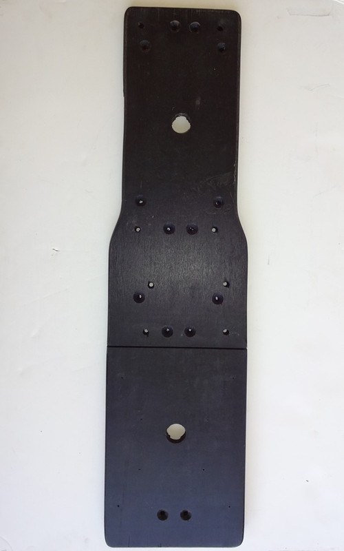 3 Slot payphone  back board  wood