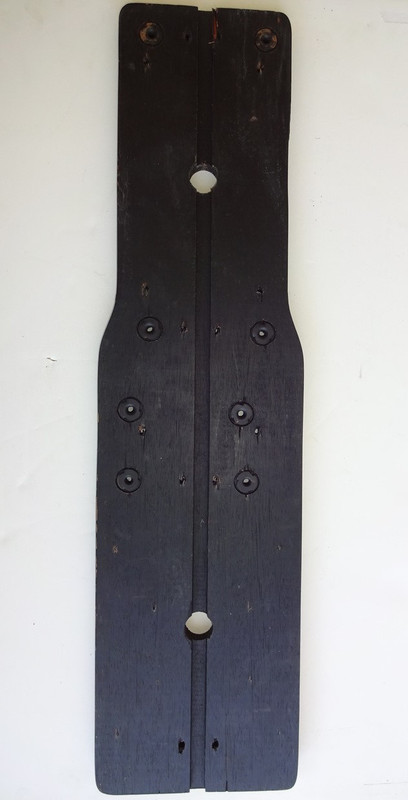 3 Slot payphone  back board  wood