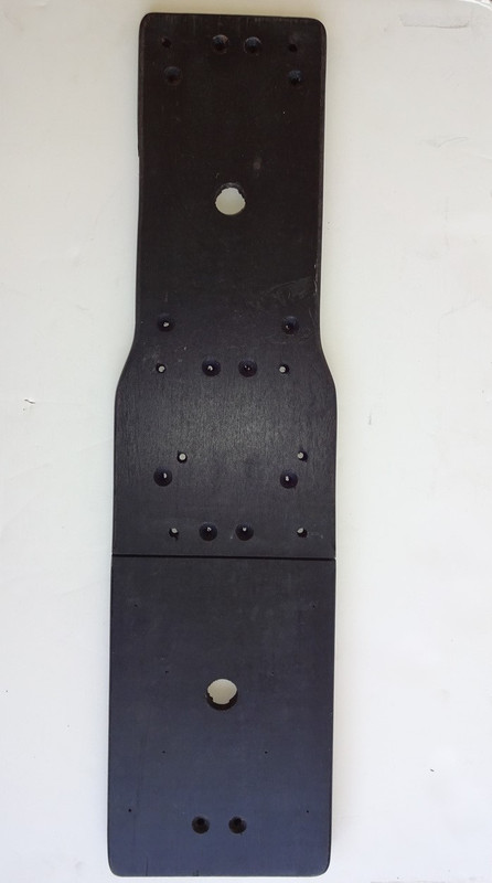 3 Slot payphone  back board  wood