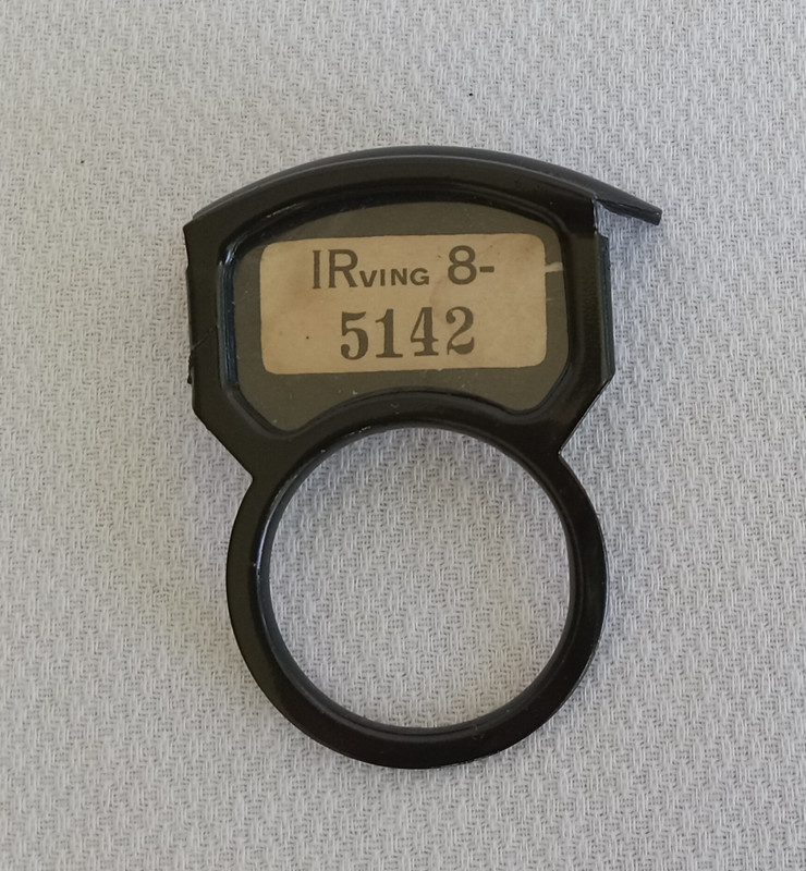 Candlestick dial card holder Western Electric 