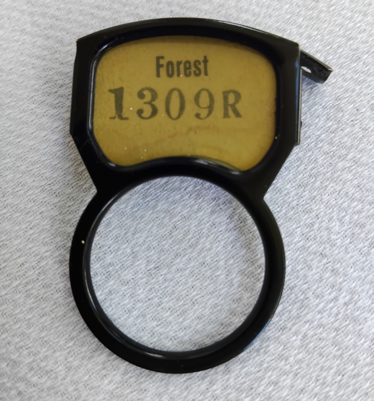 Candlestick dial card holder Western Electric 