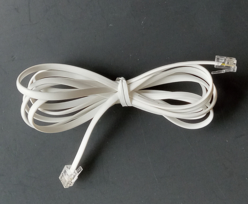 Modular to modular plastic line or wall cord 500 and 2500 series phones
