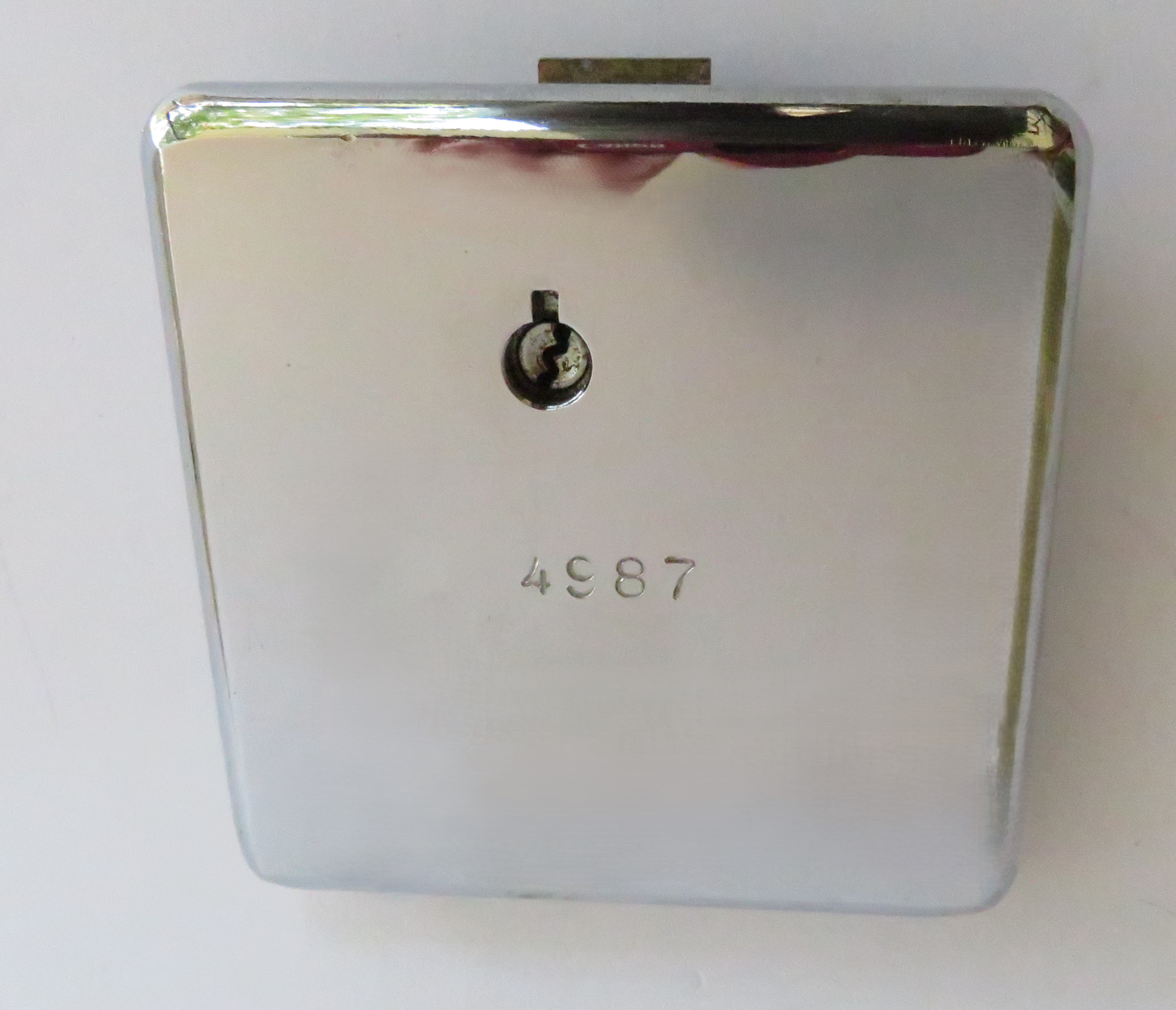 3 slot payphone Chrome vault door with lock Wesatern Electric