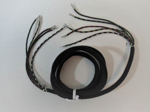 5 conductor black cloth covered subset cord for antique telephones ...
