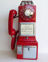   Red / Chrome AE 3 slot Payphone