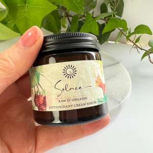 The Solace Cream Serum is a hybrid Serum and Moisturiser