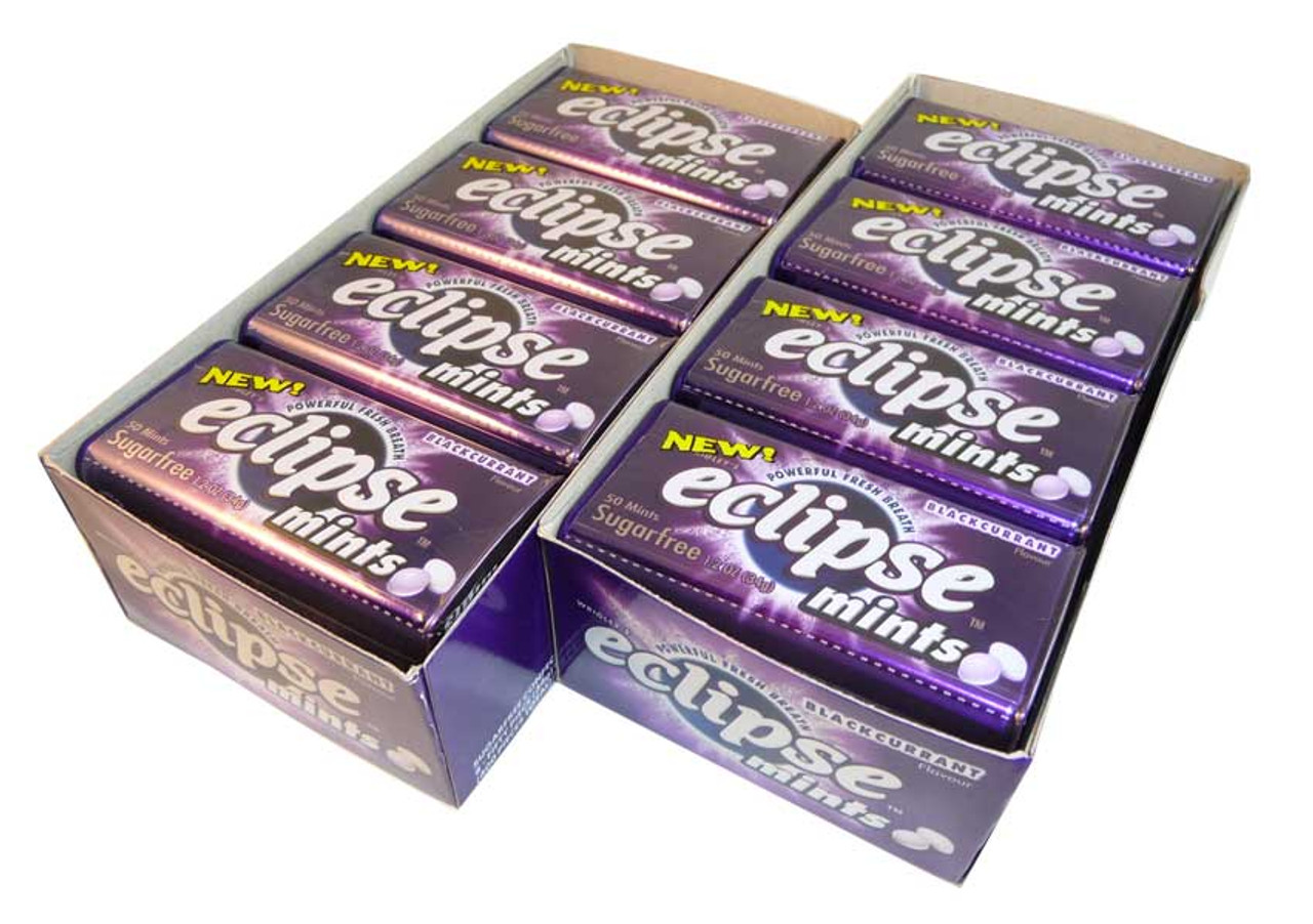 Get Eclipse Blackcurrant Mints at The Professors Online Lolly Shop (2280)
