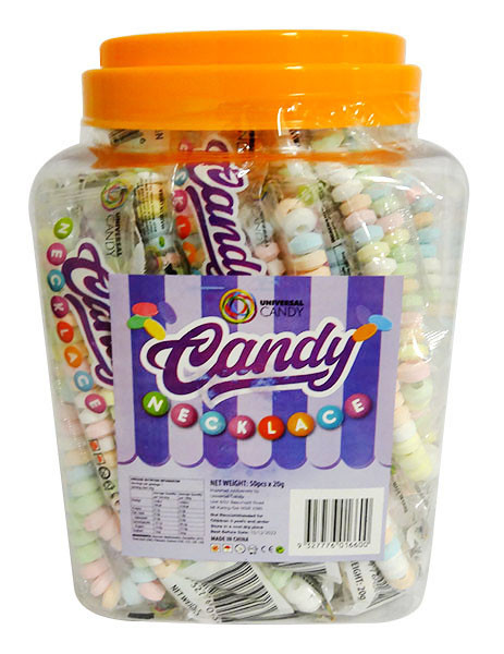 Candy Necklace Individually wrapped buy at The Professors Online