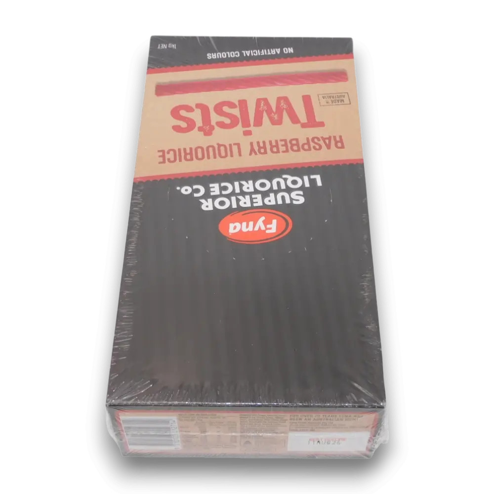 Superior Liquorice Co. - Raspberry Liquorice Twists (1kg)