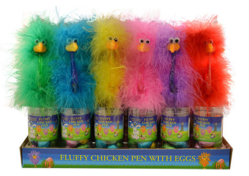 Fluffy Chicken Pen with Easter Eggs – 24 x 50g Box