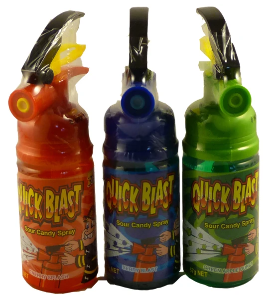 Quick Blast Raspberry Spray Quick Blast Sour Spray - purchase at The Professors Online Lolly Shop ...