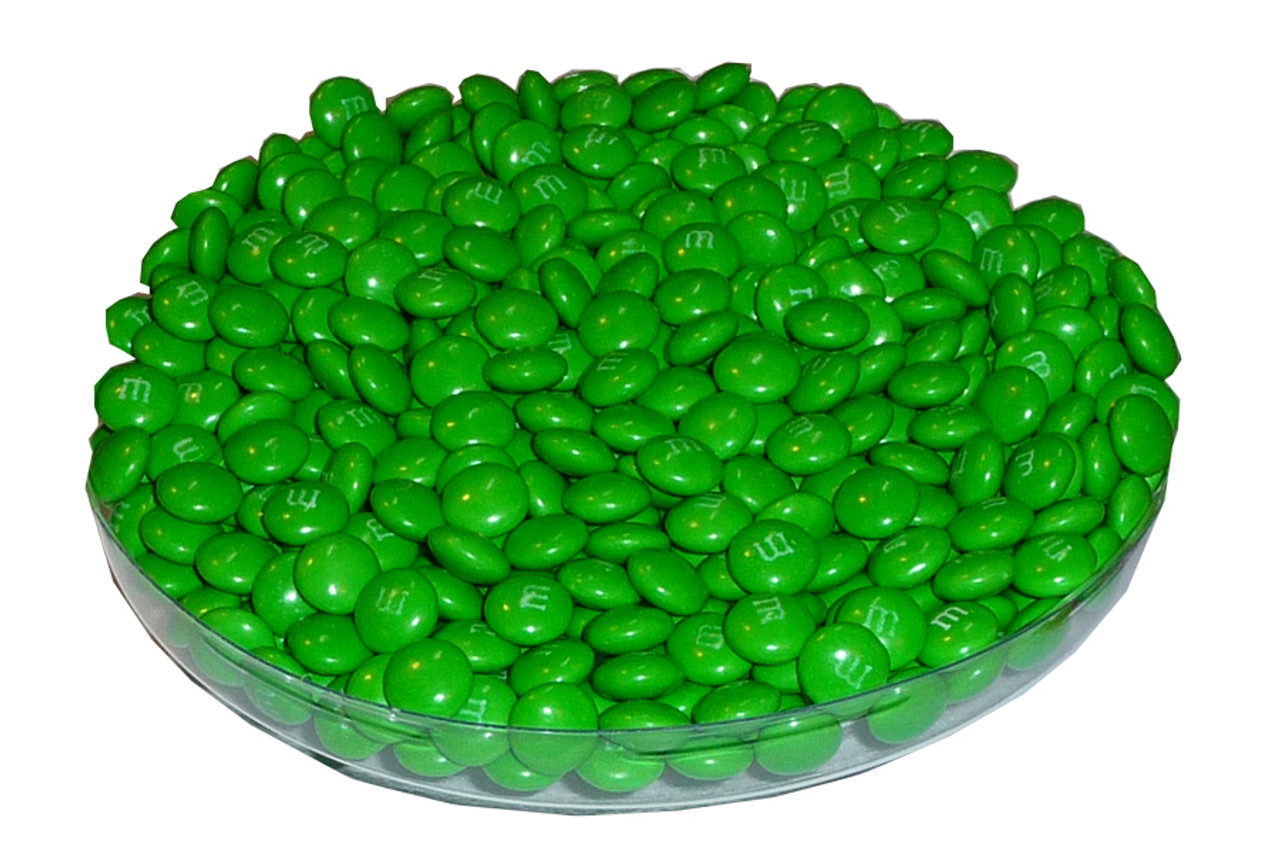 single green m&m candy