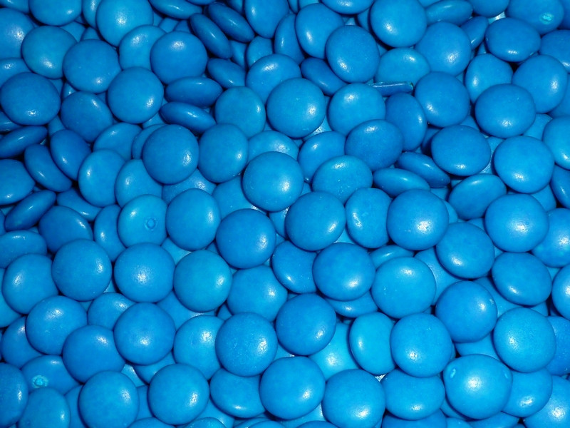 Blue Single Colour Smarties clones 