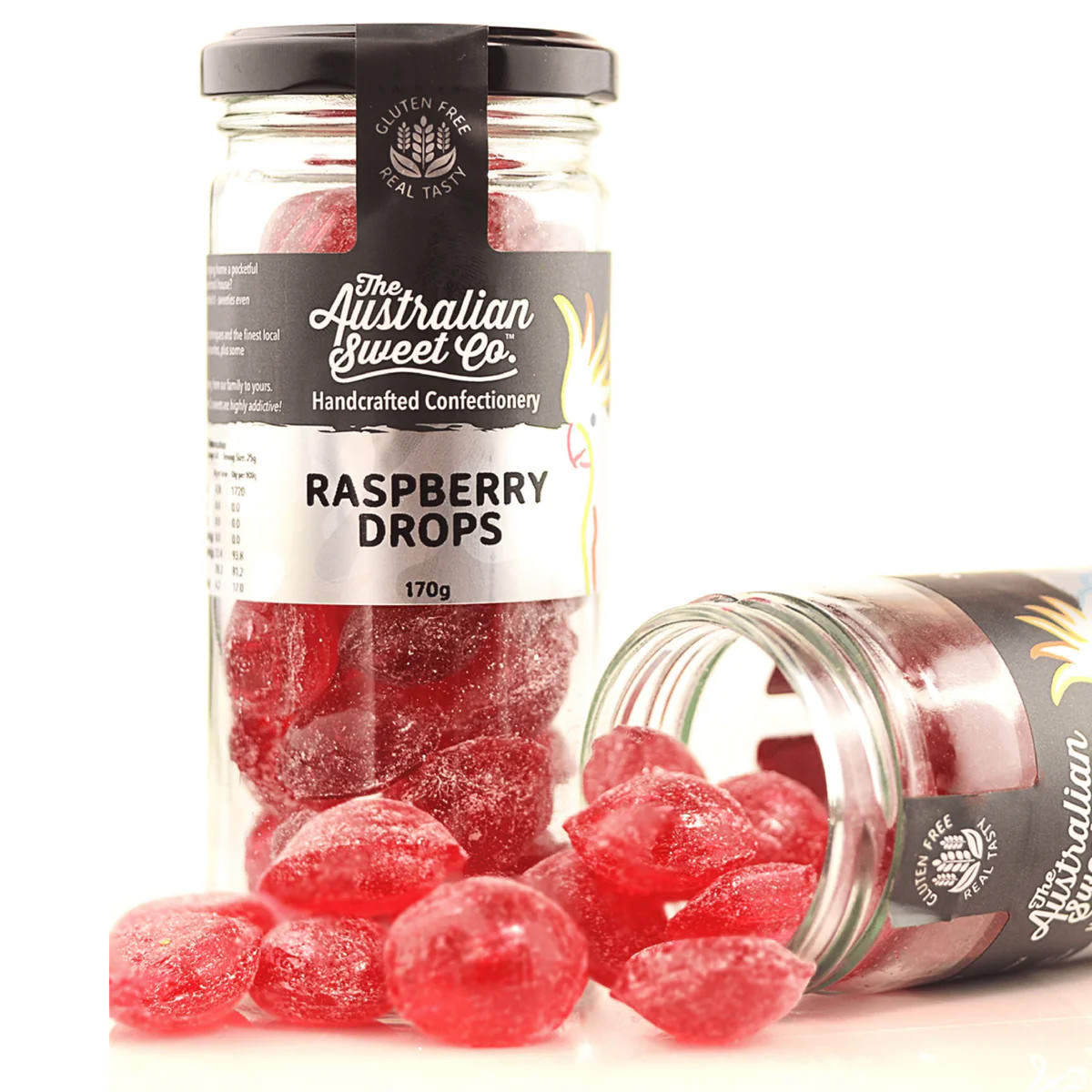 Get Raspberry Drops at The Professors Online Lolly Shop (5420)