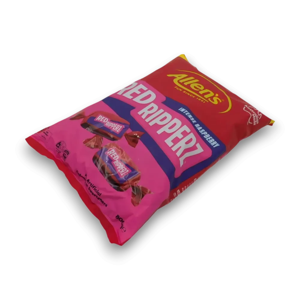 Long Red Ripperz Allens - Red Ripperz - Intense Raspberry (800g bag | ~106 x 7.5g pcs)