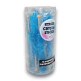 Royal Blue raspberry-flavoured Crystal Sticks in a 352g container, perfect for events and candy displays, available at The Professors Royal Blue raspberry-flavoured Crystal Sticks in a 352g container, perfect for events and candy displays, available at The Professors