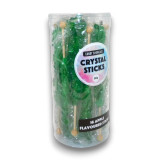 Green apple Crystal Sticks rock candy sticks in a 16-pack, ideal for themed events and parties, available at The Professors Green apple Crystal Sticks rock candy sticks in a 16-pack, ideal for themed events and parties, available at The Professors