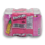 Zappo Strawberry Soda 350ml can, showcasing strawberry-flavoured carbonated drink, available at The Professors. Zappo Strawberry Soda 350ml can, showcasing strawberry-flavoured carbonated drink, available at The Professors.