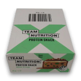 Mint Crisp flavour Team Nutrition Protein Bars in a 12-pack counter-ready display, available at The Professors Online Lolly Shop. Mint Crisp flavour Team Nutrition Protein Bars in a 12-pack counter-ready display, available at The Professors Online Lolly Shop.