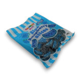 Blue raspberry-flavoured jelly slices by Vidal in a 140g bag, great for themed parties, available at The Professors Online Lolly Shop. Blue raspberry-flavoured jelly slices by Vidal in a 140g bag, great for themed parties, available at The Professors Online Lolly Shop.