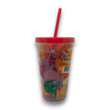 Wizz Fizz Christmas Tumbler Cup 141g featuring colourful monster designs, available at The Professors Online Lolly Shop.