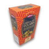 Lolliland Chocolate Eclairs wrapped toffee sweets with chocolate centres, available at The Professors Online Lolly Shop.