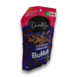Darrell Lea Bullets Milk Chocolate Chewy Choc 190g resealable pouch, available at The Professors Online Lolly Shop.
