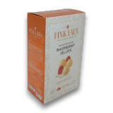 Pink Lady White Chocolate Raspberry Jellies 200g box available at The Professors Online Lolly Shop.
