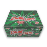 Sweetmans Zombie Chews bulk box sour watermelon sherbet filled chew bars 72 pieces, available at The Professors