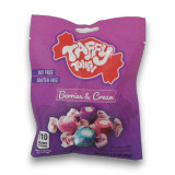 Taffy Town Berries & Cream 99g salt water taffy bag with assorted berry cream flavours, available at The Professors Online Lolly Shop.